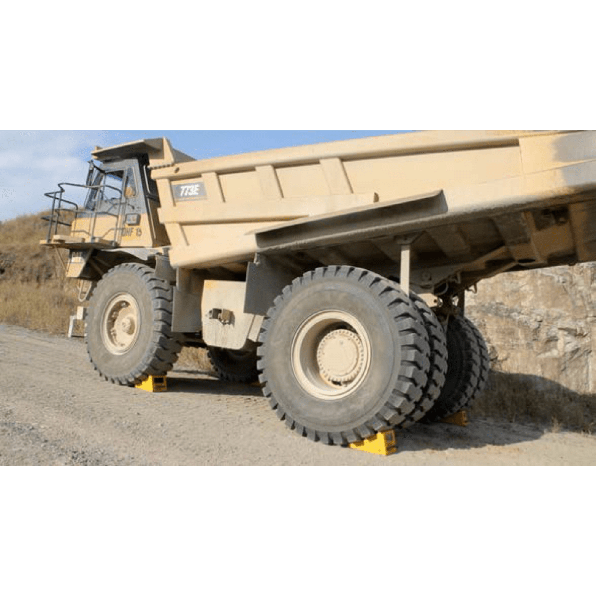 Camion con Wheel Chock