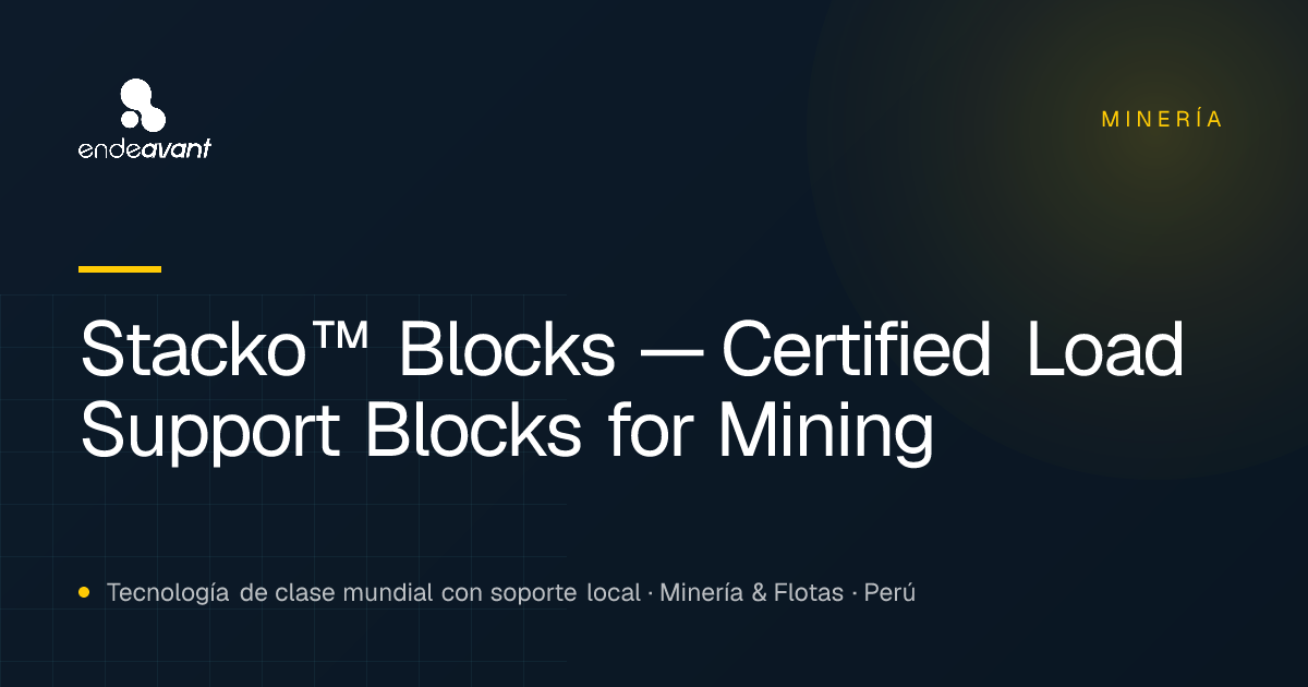 Stacko™ Blocks — Certified Load Support Blocks for Mining | Endeavant